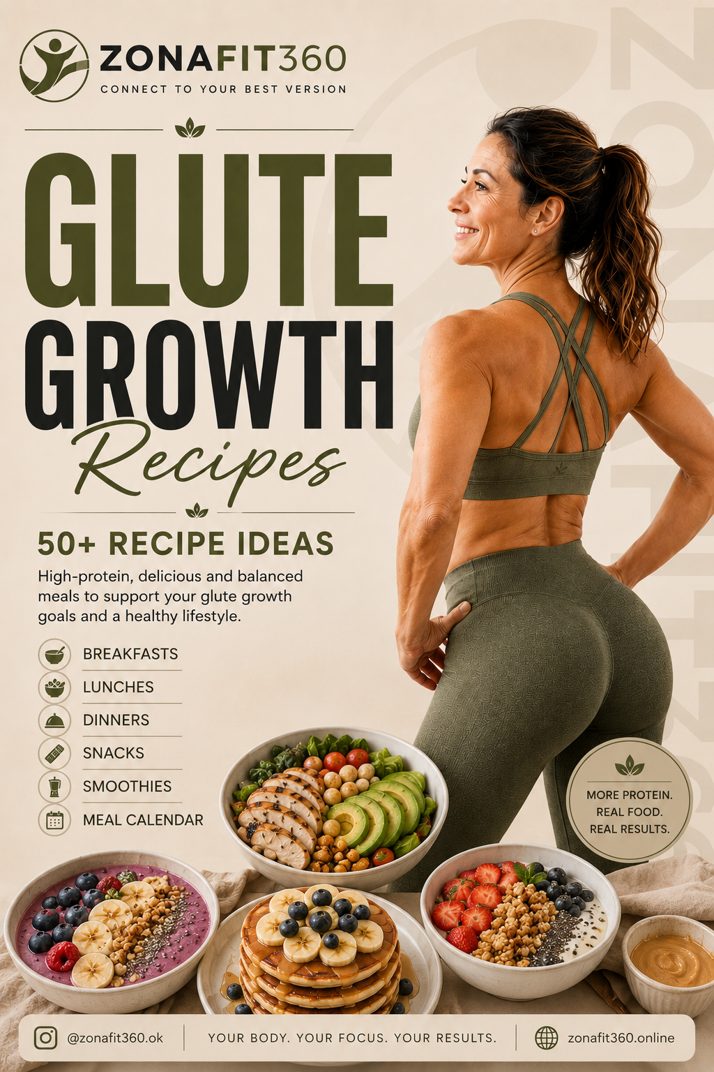 Ultimate 50+ Glute Growth Recipe Pack 🍑